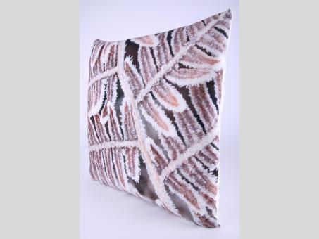 Kissen Velvet Druckmotiv Farn Frost D45cm