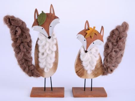 Fuchs Holz Wolle 2 Mod z Stellen   B19 T5,5 H28cm