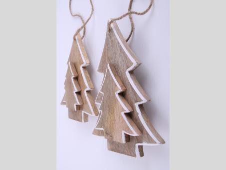 Tannenbaum Holz doppelt natur-weisse Kanten
!! Aktionsartikel- Kein Umtausch / Rückgabe möglich !! B16,5 T2 H21cm