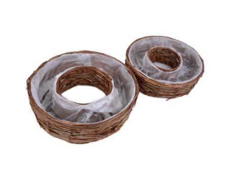 Pflanzring Rindenstreifen Set 2 D48/57 H10/12cm