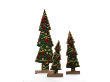 Tannenbaum Holz Druckmotiv Print Doppelseite z Stellen   