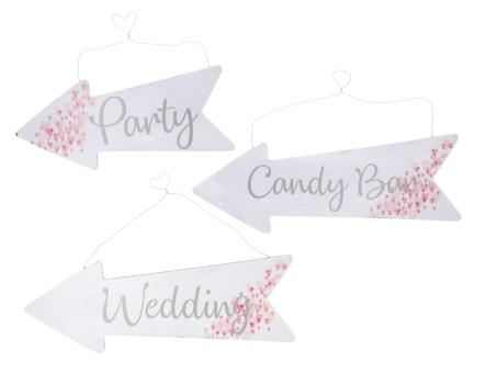 Pfeil Hänger 3Mod Candy-Party-Wedding   B20/30 H10/16cm