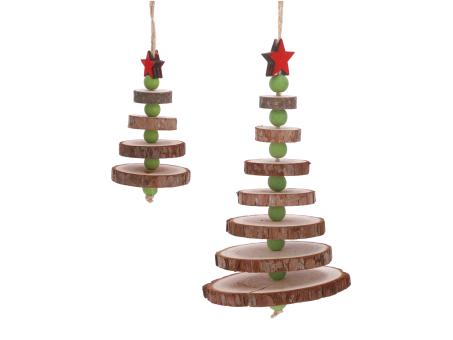 Hänger Tannenbaum m Holzscheiben   