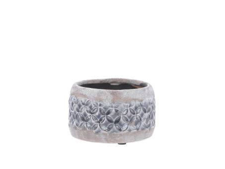 Schale Keramik Stoneware Ornament softblau Teilglasur
!! Aktionsartikel- Kein Umtausch / Rückgabe möglich !! D13,5 H8cm