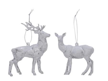 Hänger Hirsch/Reh 2Mod stehend   H12,5cm