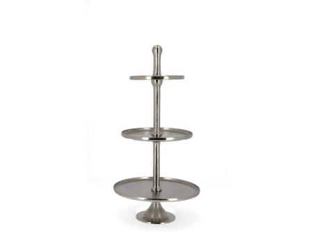 Etagere Elegance x3 Aluguss Nickel   