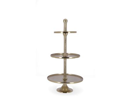 Etagere Elegance x3 Aluguss Nickel   