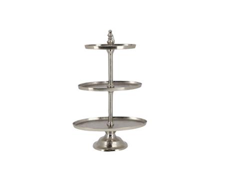 Etagere Aluguss oval  x3  