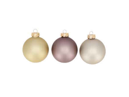Kugel xmas Glas FASHION Mix3 D5cm
