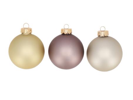 Kugel xmas Glas FASHION Mix3 D6cm