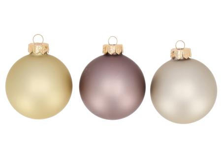 Kugel xmas Glas FASHION Mix3 D7,5cm