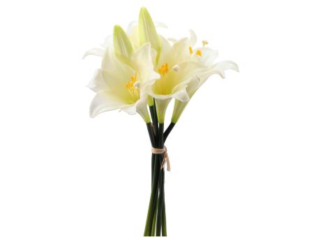 Lilie Longiflorum Bund 4Blüten/2Knospen realtouch D15/25 L51cm