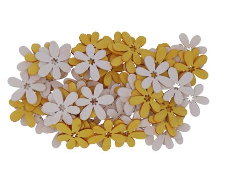 Blüte Holz z streuen 72St/Box  D4cm