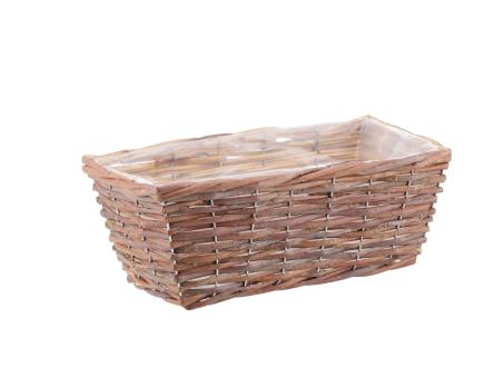 Pflanzkorb rechteck Edelweide B23 T18 H12cm