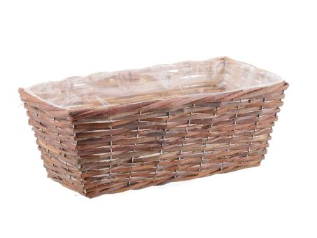 Pflanzkorb rechteckig Edelweide B37 T20 H14cm