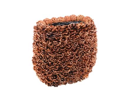 Jardiniere Pinienzapfen hoch   B30 T20 H30cm