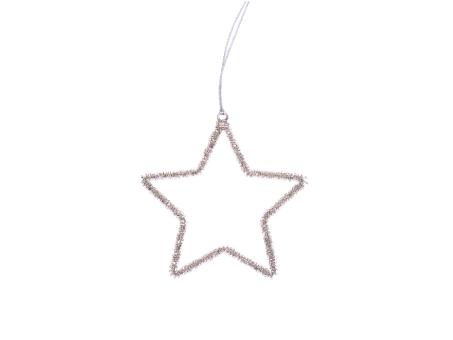 Dekohänger Stern Perlen-Minitubes   D12,5cm