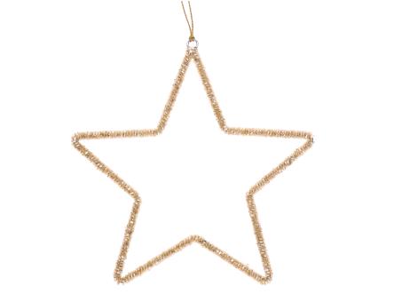 Dekohänger Stern Perlen-Minitubes   D20cm