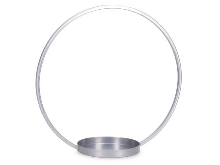 Kerzenhalter Ring Metall Vierkant für Glas/Kerze bis 12cm D18 H50cm