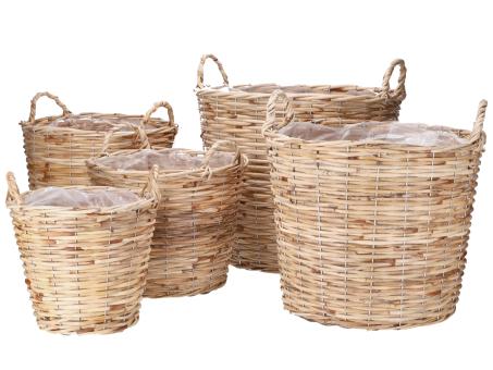 Korb Rattan gespalten m Henkel D27/30/34/40/47 H24-45cm