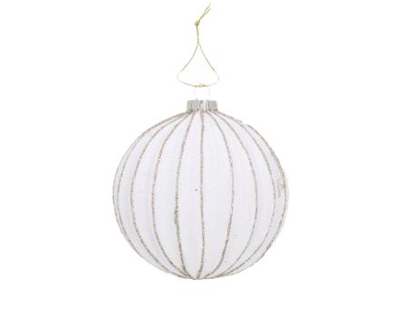 Kugel Xmas Rille   D10cm