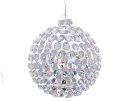Kugel Xmas Diamantdekor irisierend   D10cm