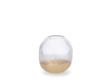 Vase Glas Struktur Blattgold
!! Aktionsartikel- Kein Umtausch / Rückgabe möglich !! D16 H16cm
