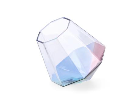 Diamantvase Glas Multicolour
!! Aktionsartikel- Kein Umtausch / Rückgabe möglich !! D9,5 H10,5cm