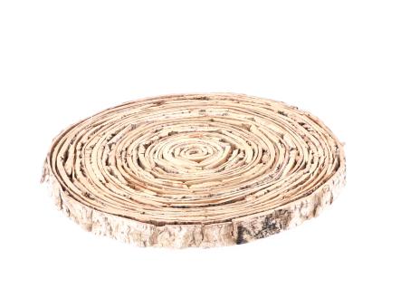 Platte Birkenrinde geschichtet   D30 H4cm