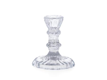 Kerzenhalter Glas f Spitz-/Stabkerze bis 22mm D9 H10cm
