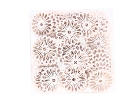 Rosette Holz z Streuen 72ST Box  D4cm