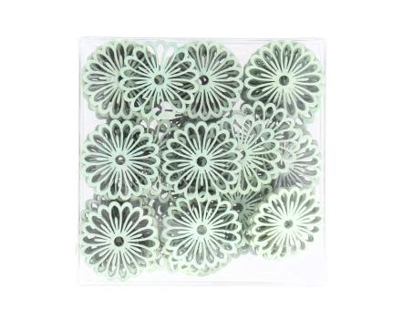 Rosette Holz z Streuen 72ST Box  D4cm