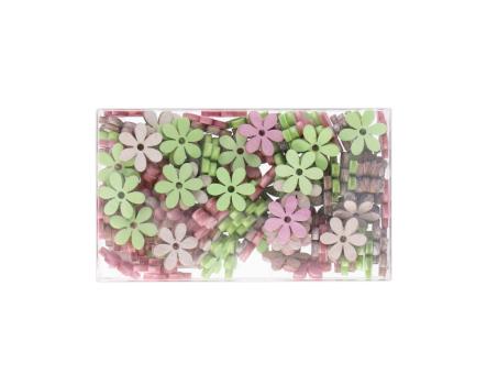 Blüte Holz z Streuen 144ST Box  D2cm