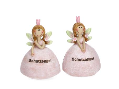 Elfe Schutzengel m Krone 2Mod   B7 T5 H10cm