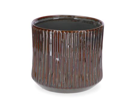 Topf RIMO Rille glasiert D16,3 H15cm