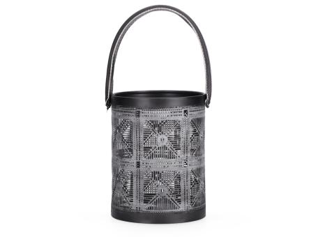 Windlicht Laterne Metall QUATTRO m Henkel Kunstleder
!! Aktionsartikel- Kein Umtausch / Rückgabe möglich !! D15 H20 cm