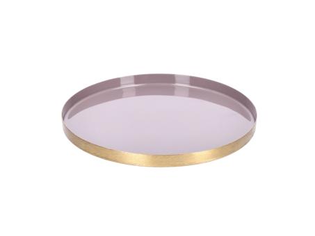 Tablett Metall emailliert plated Messing
!! Aktionsartikel- Kein Umtausch / Rückgabe möglich !! D20 H1,5cm