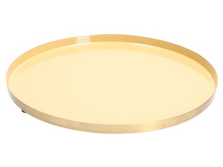 Tablett Metall emailliert plated Messing
!! Aktionsartikel- Kein Umtausch / Rückgabe möglich !! D28,5 H1,5cm