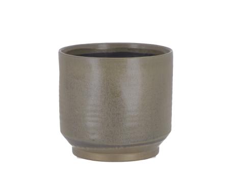Topf Graphit Keramik Stoneware glasiert  D15,5 H14,2cm