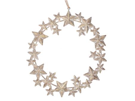 Sternkranz Blech Hänger   D21cm