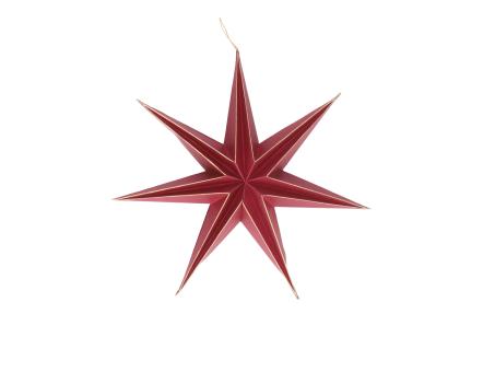 Stern Papier 3D Goldkante z Falten m Magnetverschluss  D30cm