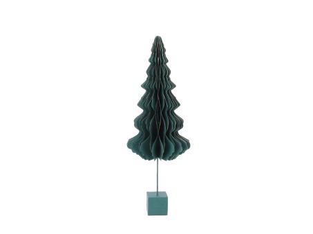 Tannenbaum Papier Goldkante 3D z Falten m Magnetverschluss a Sockel  D16 H45cm