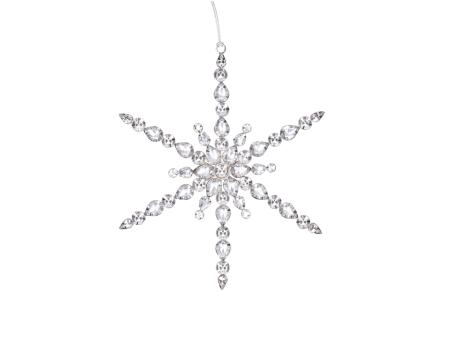 Dekohänger Stern filigran Strass D22cm