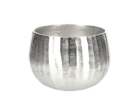 Topf Aluguss geschliffen gebürstet D20 H14cm