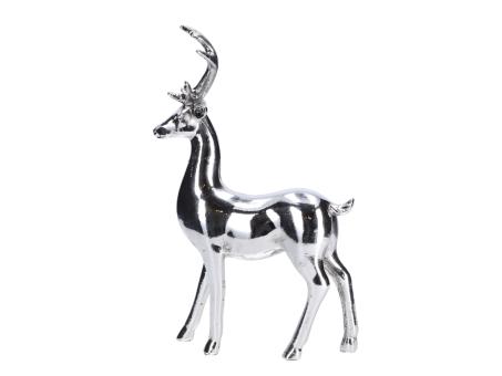 Hirsch stehend Polyresin metalplated  B18 T8 H29,5cm