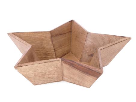 Sternschale Holz 3D Mangowood D40 H10cm