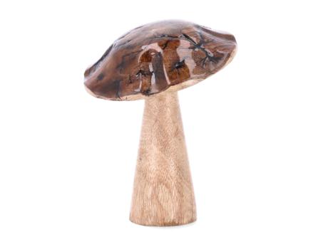 Pilz Mangoholz Kappe emailliert z Stellen H18 D15cm