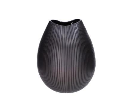 Vase Glas Niro geschliffen  D22 H24cm