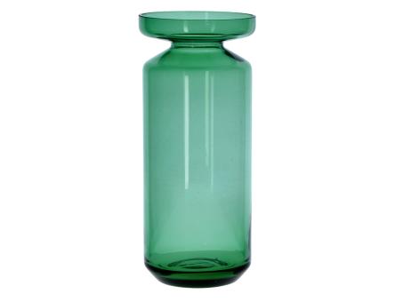 Vase Glas Zwiebelglas cold cut durchgefärbt D12 H28cm