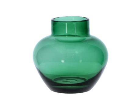 Vase Glas Zwiebelglas cold cut durchgefärbt D16 H16cm